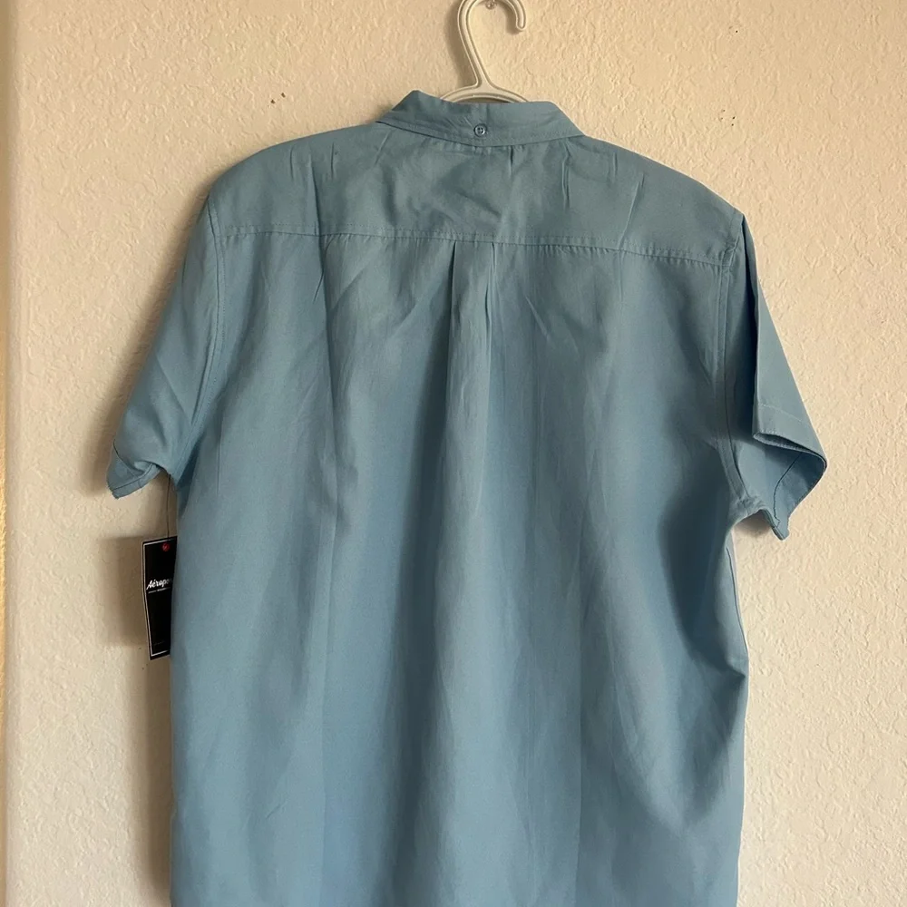 💰PRICE ⬇️  
AEROPOSTALE • Lt.Blue Button Down Mens Shirt • size XL - Picture 6 of 6